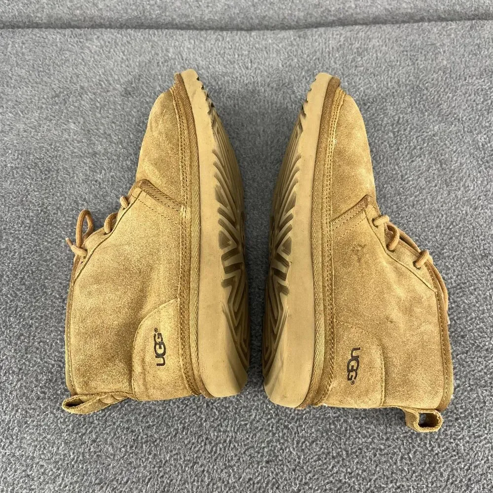 UGG Neumel Boots‎ Womens Size 5 Suede Sheepskin Lace Up Warm Shoes